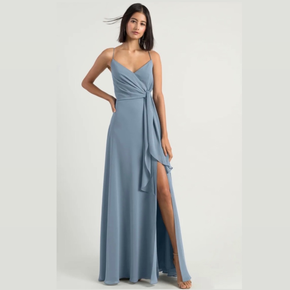 Jenny Yoo Amara dress in bluebell color